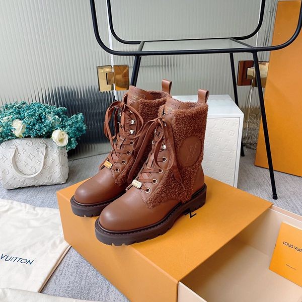 Hard to find! Louis Vuitton wool boots replica vuh55585