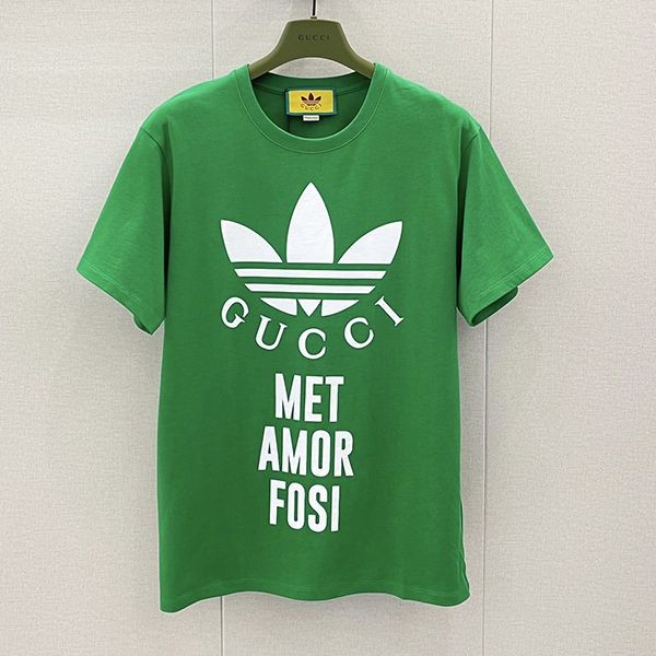 New design Adidas Gucci replica cotton jersey T-shirt short sleeve gur84691