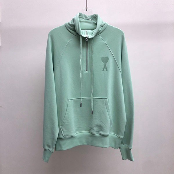 Ami Paris Half Zip Sweatshirt Replica amx55333