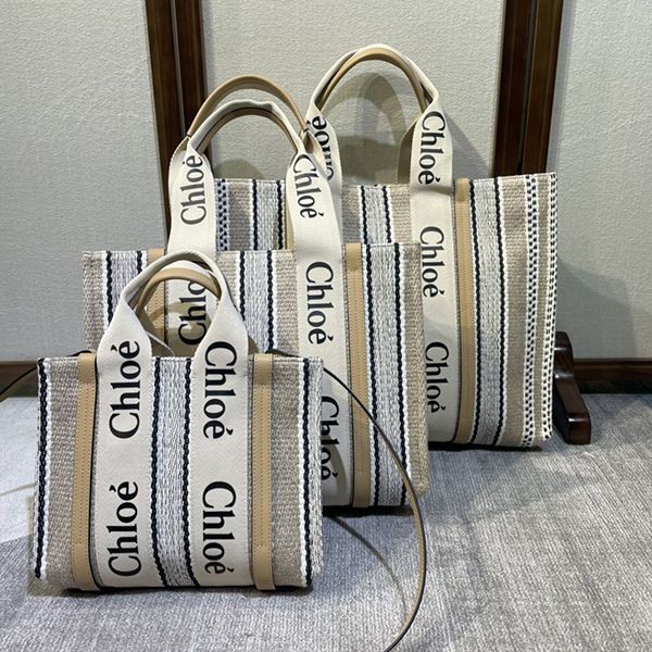 Chloe Woody Nano Tote Nano Canvas Tote Bag Fake CHG85084