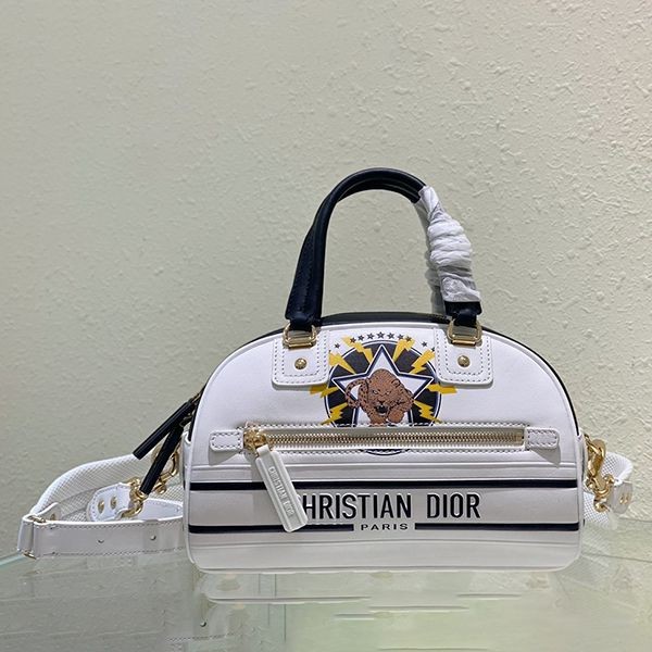 Cheapest price challenge Dior Vibe Bowling Bag Replica dez14996
