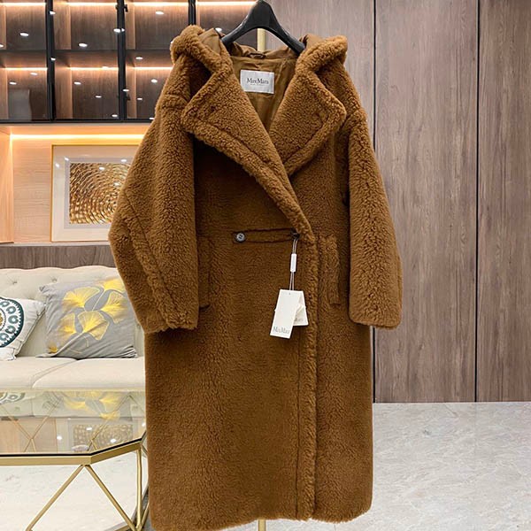 World-famous? Max Mara replica TEDDY Teddy Bear Icon Coat camel mar62051