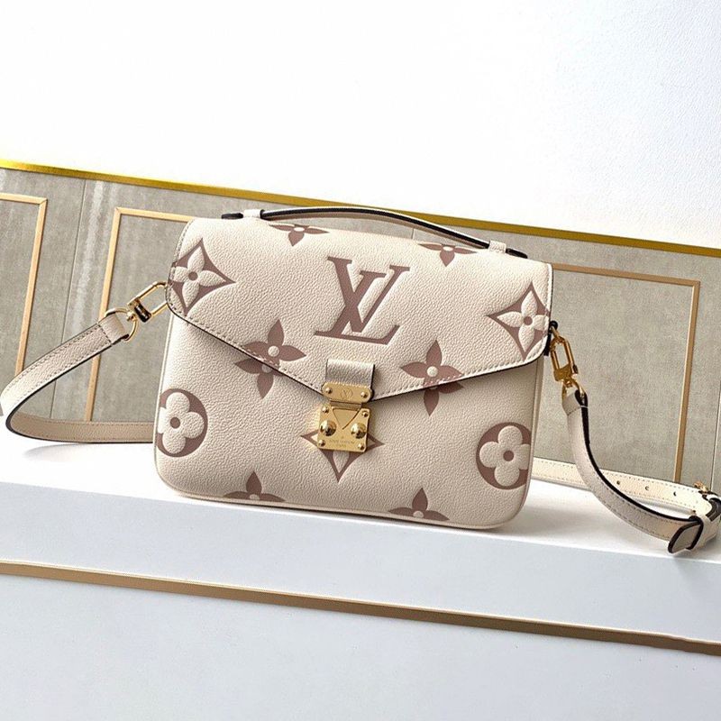Very popular all over the world? Louis Vuitton Pochette Metis MM fake bag ★ 2way bicolor monogram beige M45596