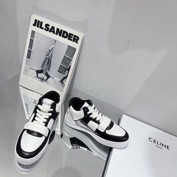 Classic Celine CT-02 Velcro Strap Mid Sneakers Replica Shoes Ced61781