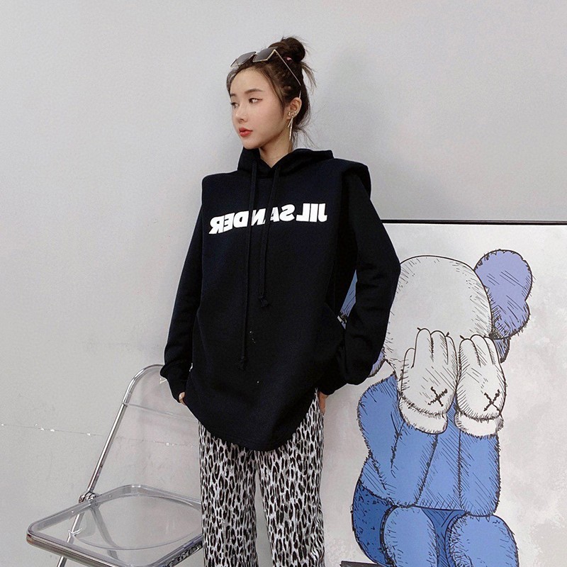 Very popular all over the world? Fake Jil Sander hoodie with embroidered logo sweatshirt Jij64998
